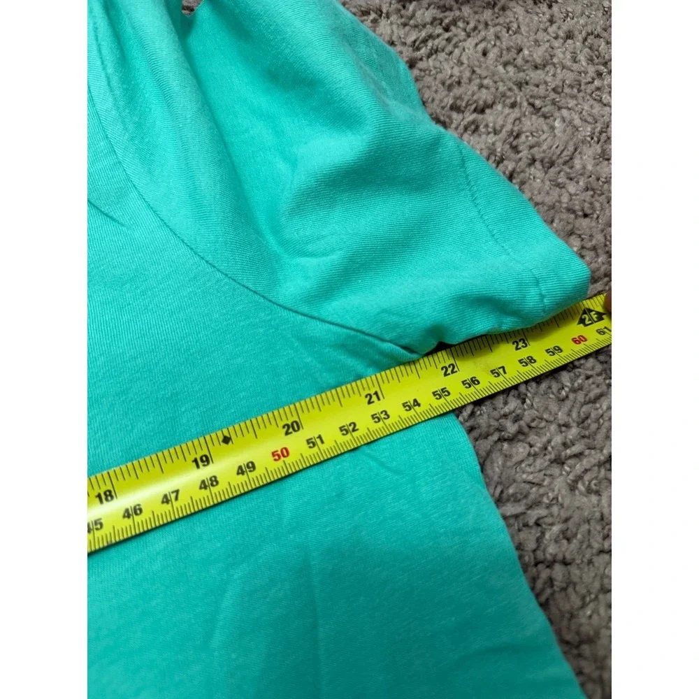 Polo Ralph Lauren V-Neck T-Shirt Men's Size Medium Short‎ Sleeve Cotton Green